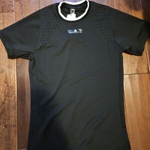 Adidas Black Short Sleeve Tennis Tee